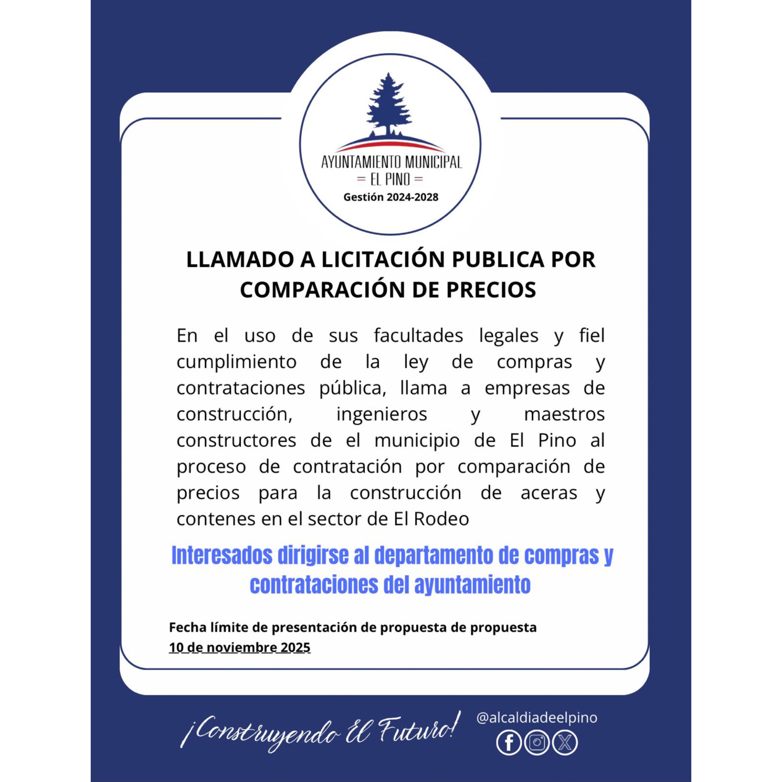 Llamado a Licitación Pública